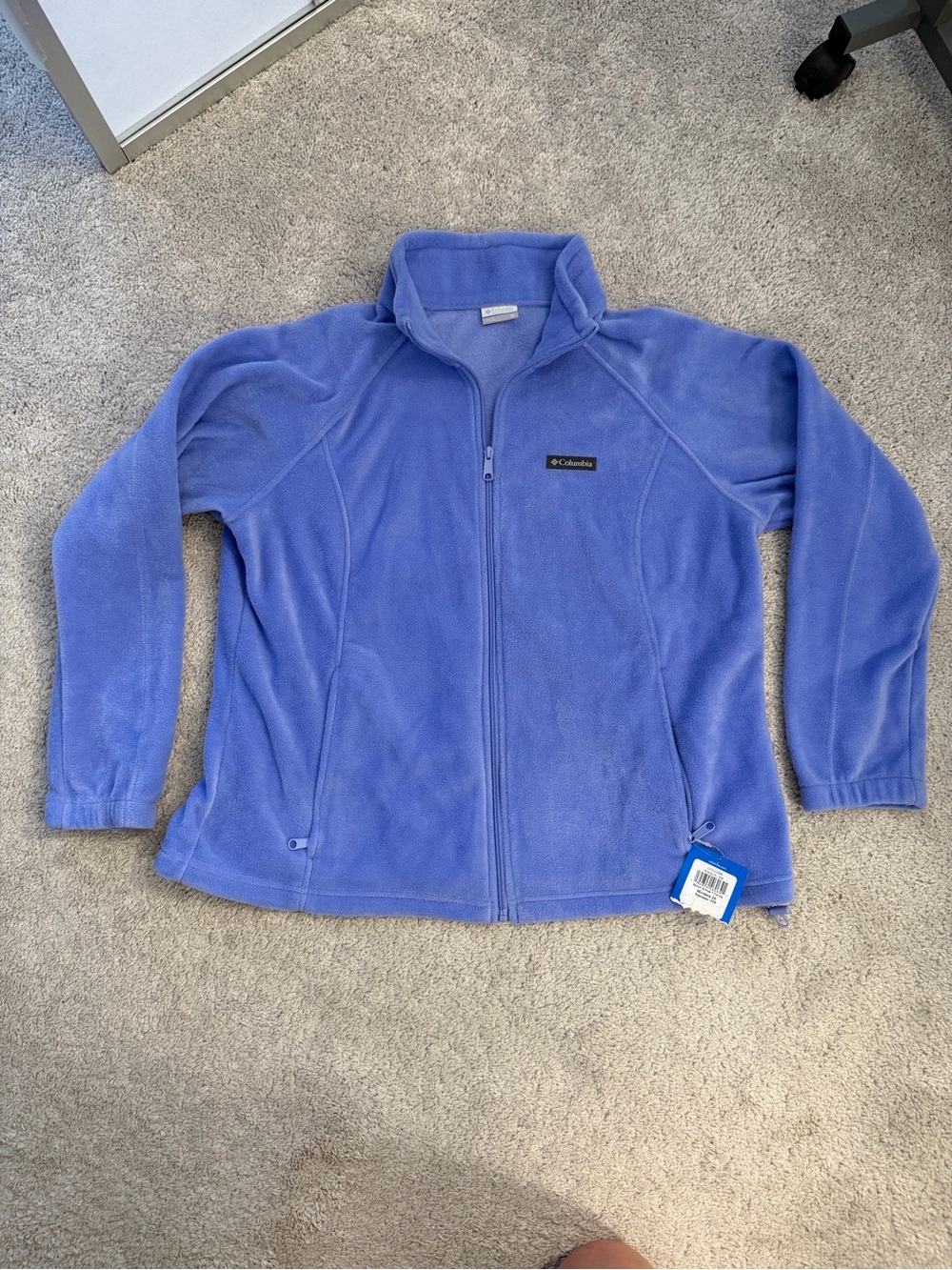 Columbia Women's Lavender Plush Fleece Jacket, size 2X. NWT